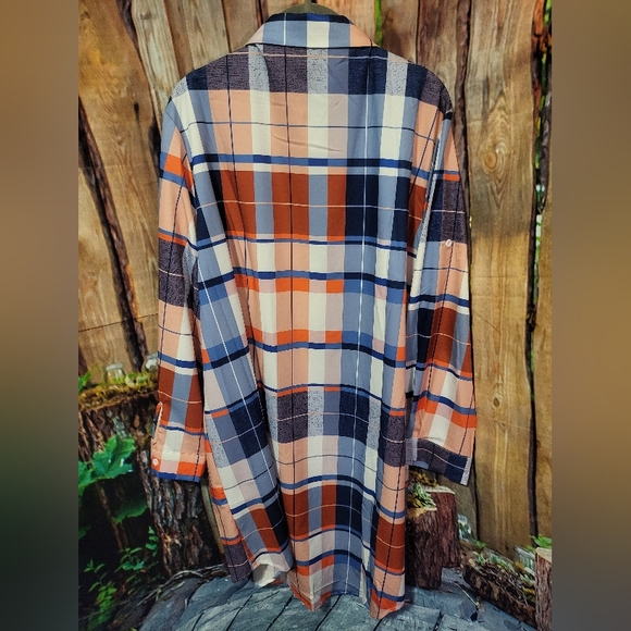 SHEIN Multicolor Plaid Women's Shirt - Picture 2 of 3